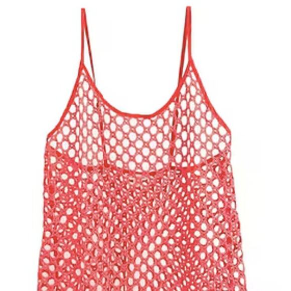 For Love And Lemons Red Swim Coverup - Picture 2 of 14